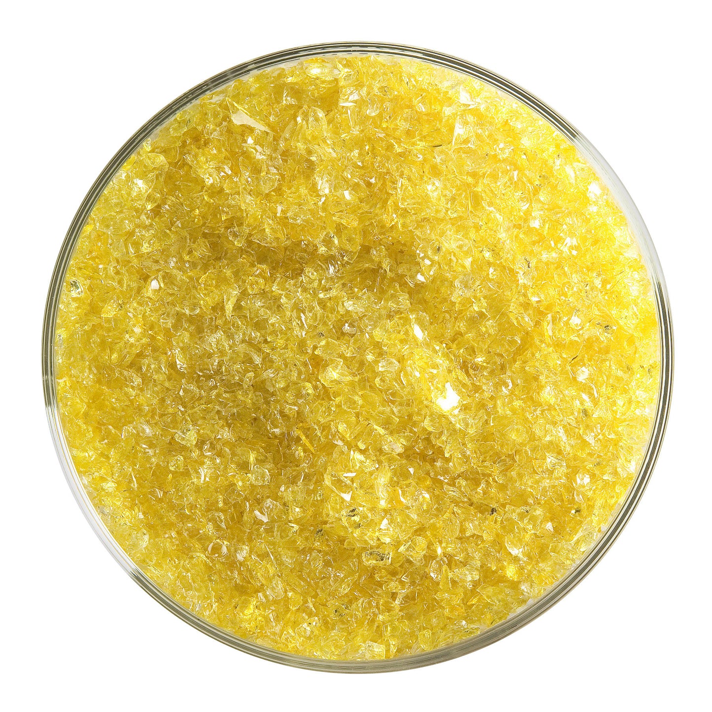 Marigold Yellow Transparent Frit (1320), Fusible, 5 oz. jar