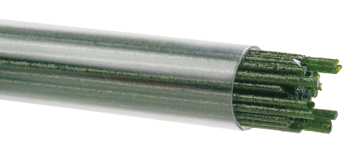 Light Aventurine Green Transparent Stringer/Ribbon (1412), Fusible, by the Tube