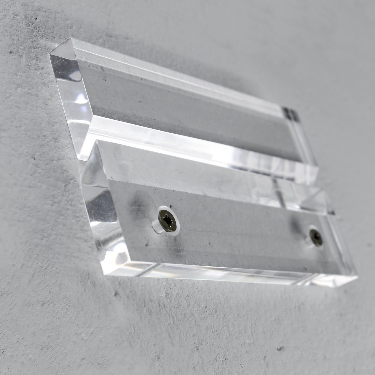 Clear Acrylic French Cleat