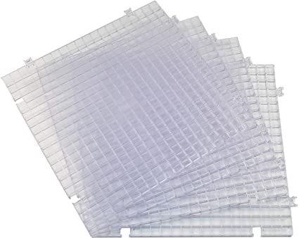 Clear Waffle Grid Surface - 2 Pack