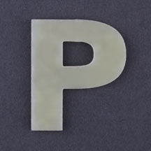 Letter P PreCut