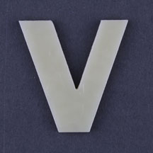 Letter V PreCut