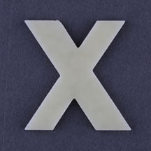 Letter X PreCut