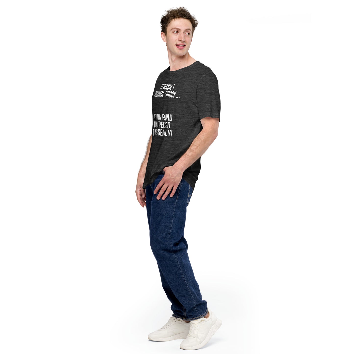 Rapid Unexpected Disassembly! Unisex Tee