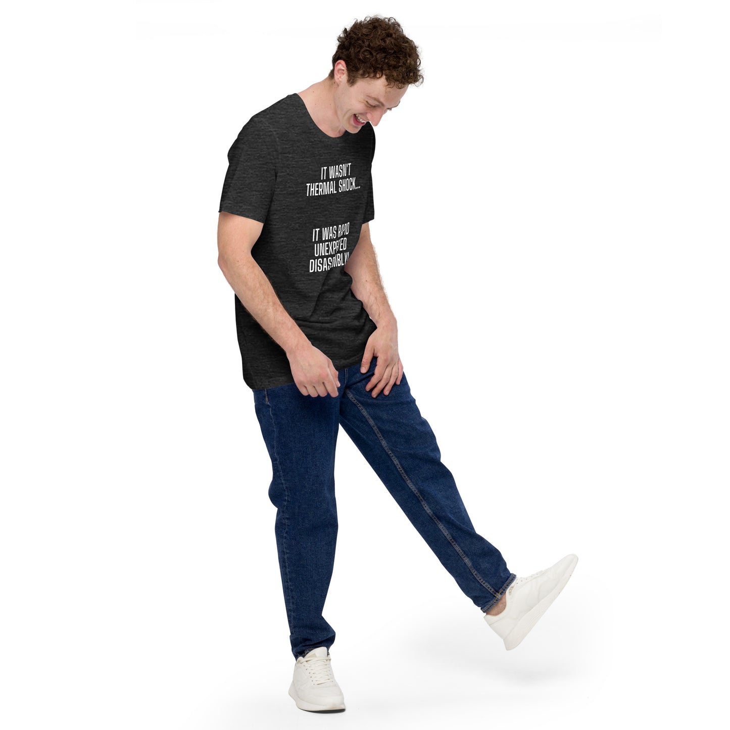 Rapid Unexpected Disassembly! Unisex Tee