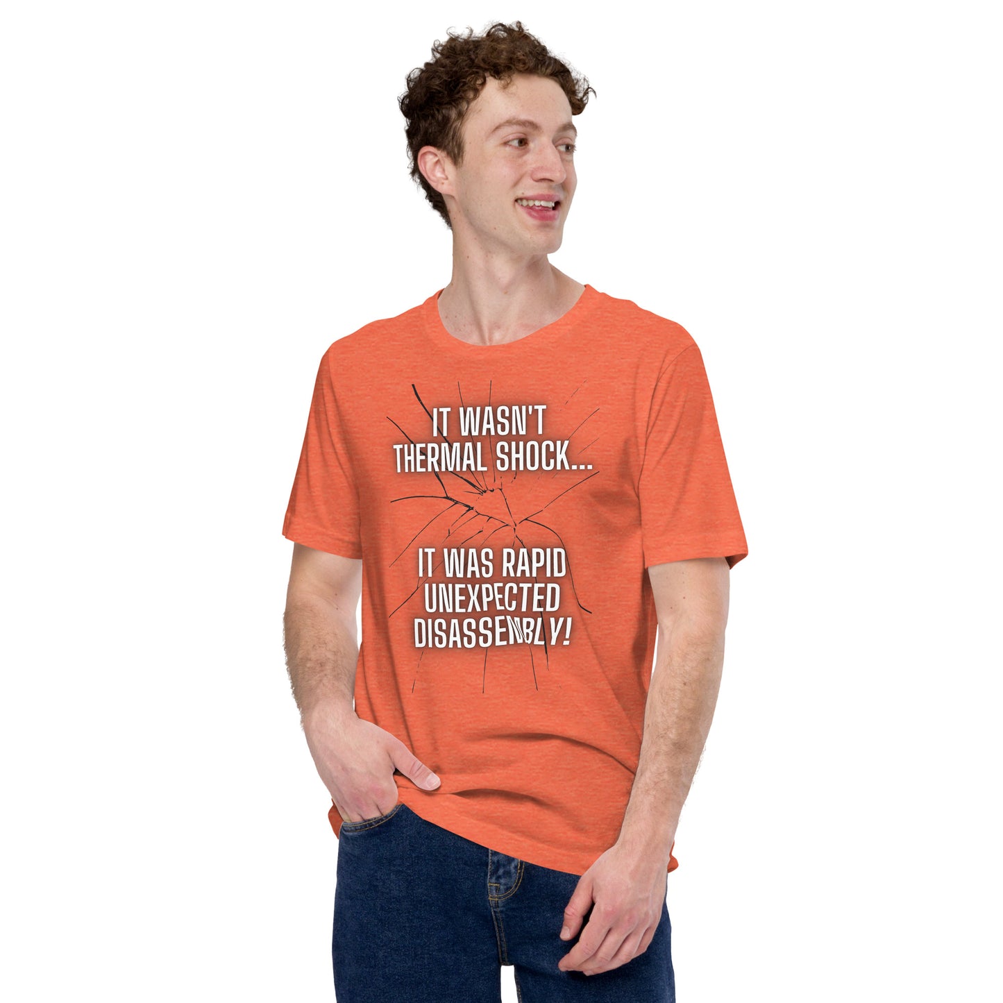 Rapid Unexpected Disassembly! Unisex Tee