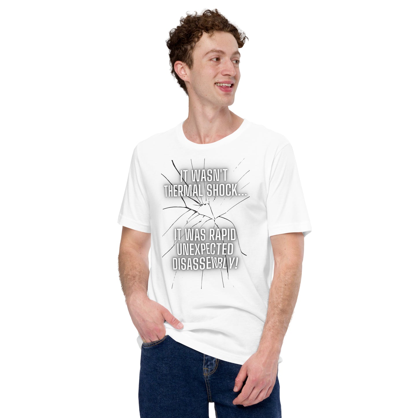 Rapid Unexpected Disassembly! Unisex Tee