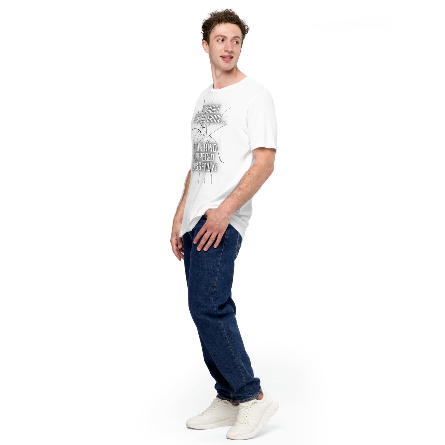 Rapid Unexpected Disassembly! Unisex Tee