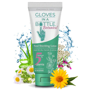 Gloves In A Bottle Botanical Hand Shielding Lotion for Dry Hands 3.4 Ounce