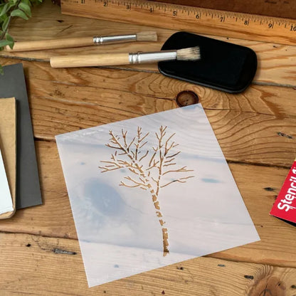 Birch Tree Stencil -Small (5.75″x6″)