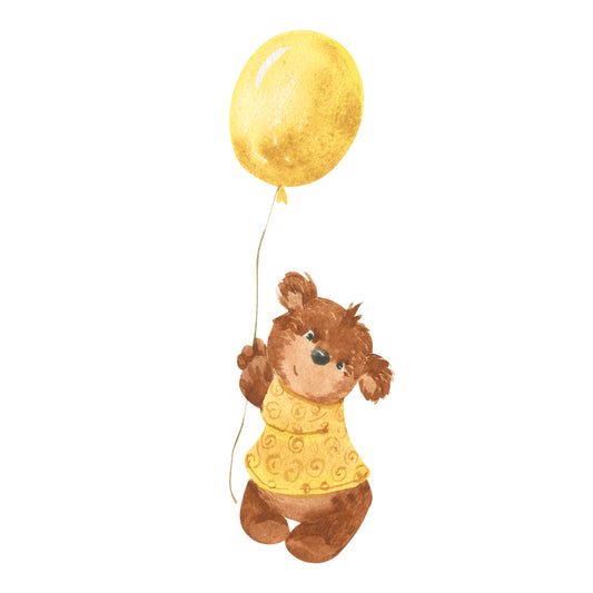 Party Bear with Balloons