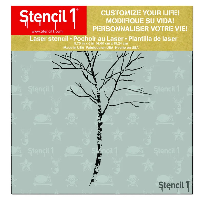 Birch Tree Stencil -Small (5.75″x6″)