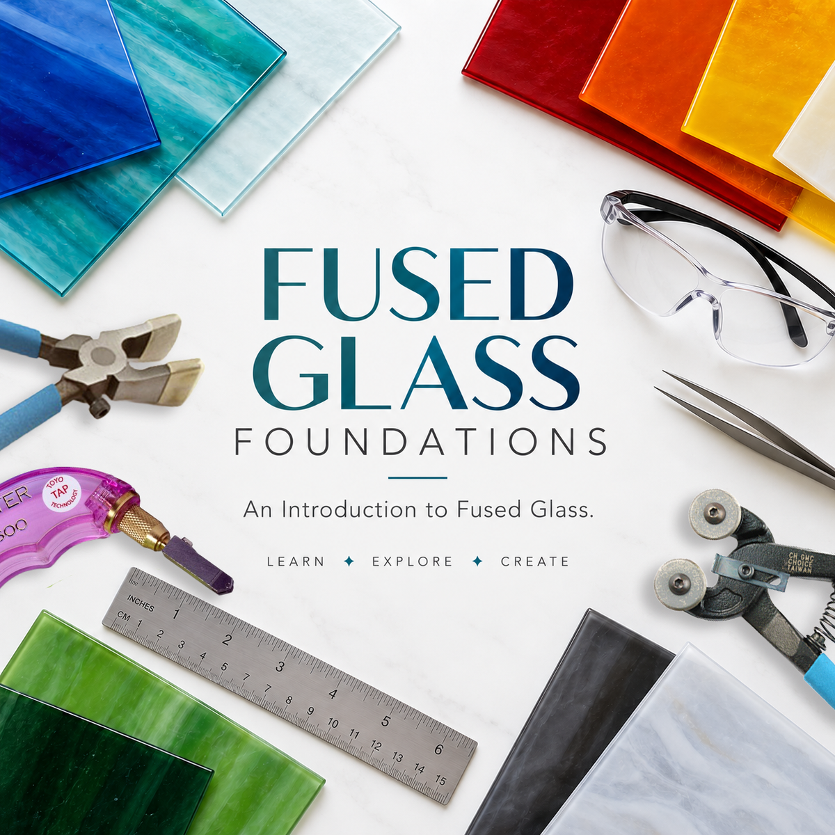 2027: 01/22-01/24 Fused Glass Foundations: An Introduction to Fused Glass