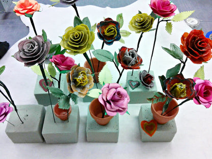 2026: 02/07-02/09 Fused Glass Wafer Roses, with Wesley Wong