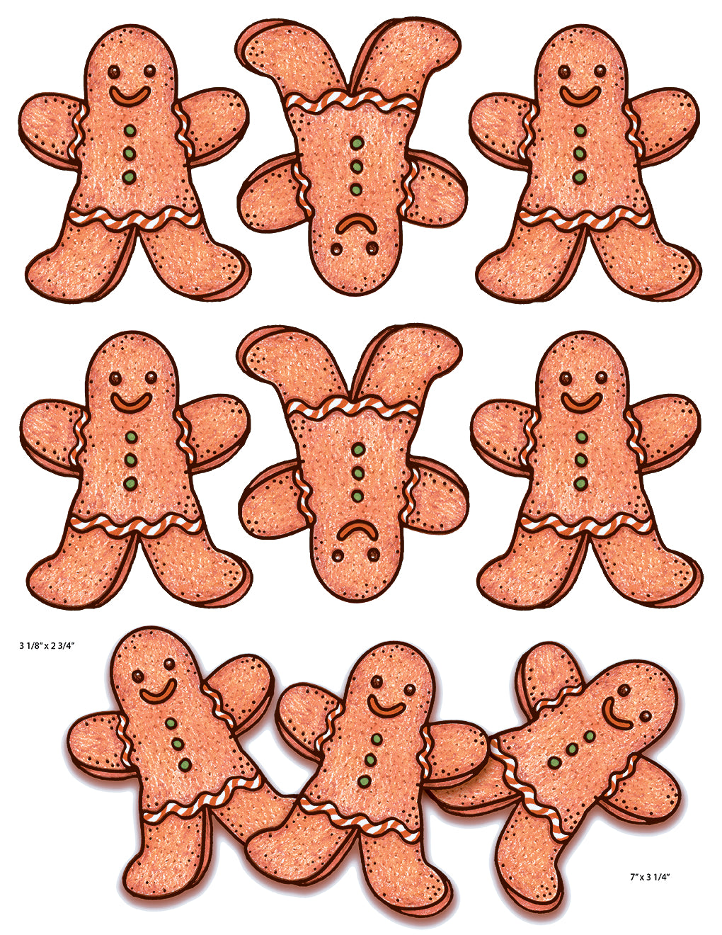 Gingerbread Man Motifs, designed by Mark Hufford