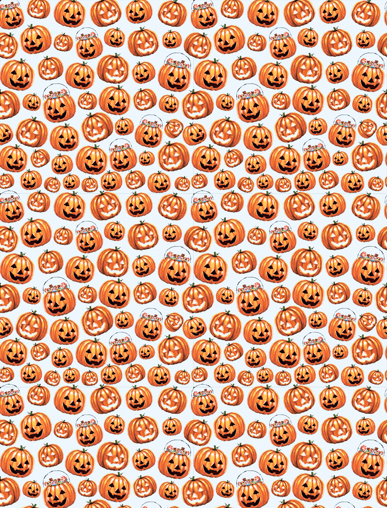 Halloween Jack-o-Lanterns - Full Page