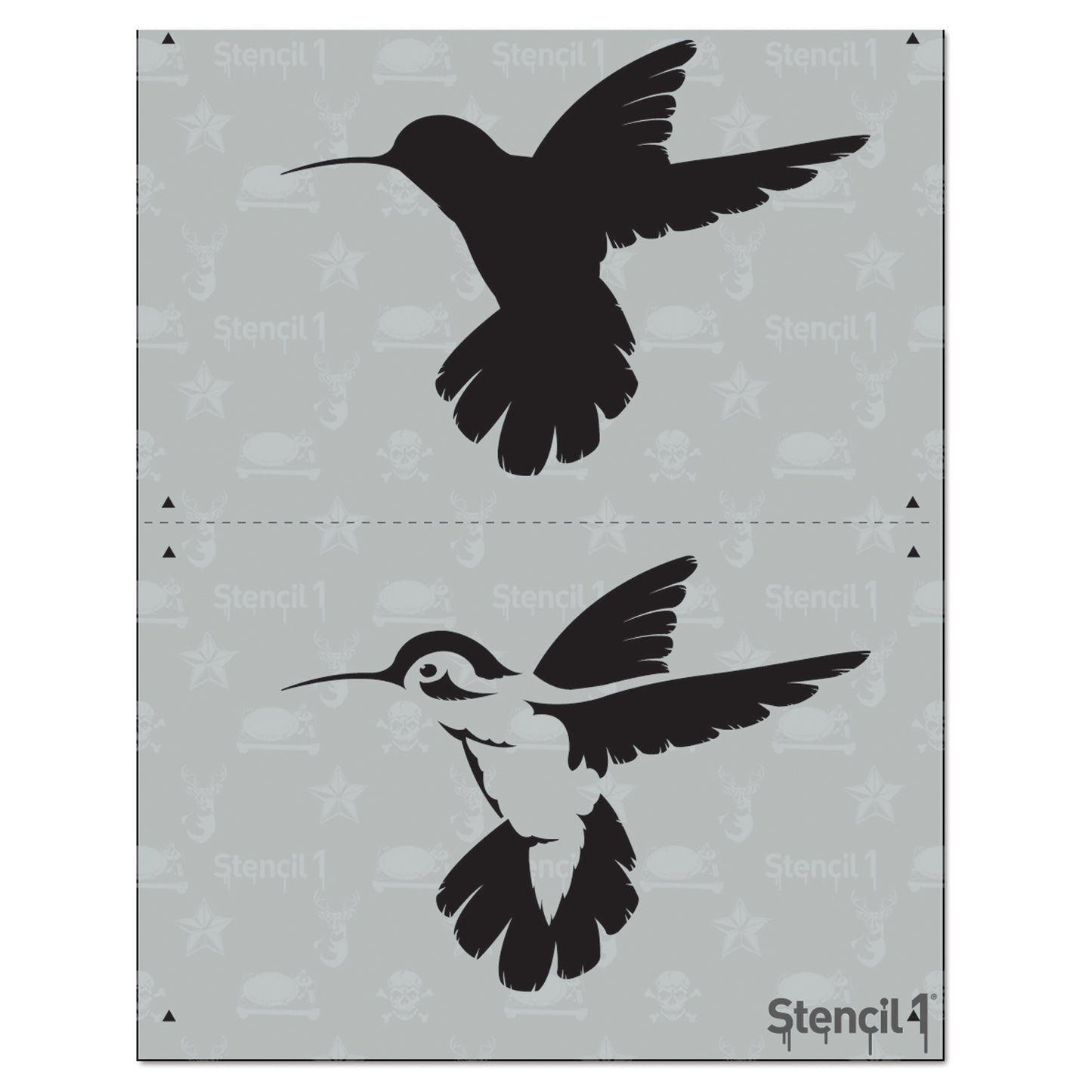 Hummingbird Stencil – Two Layer