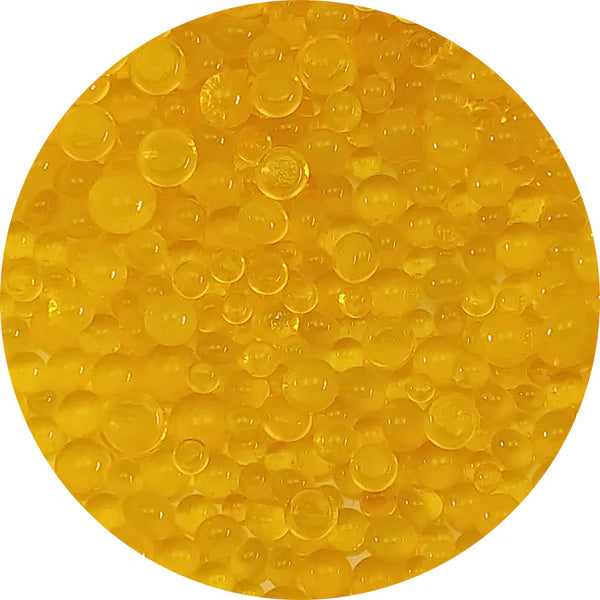 Marigold Yellow Transparent Frit Balls