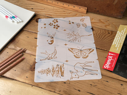 NATURE Stencil 8-pack