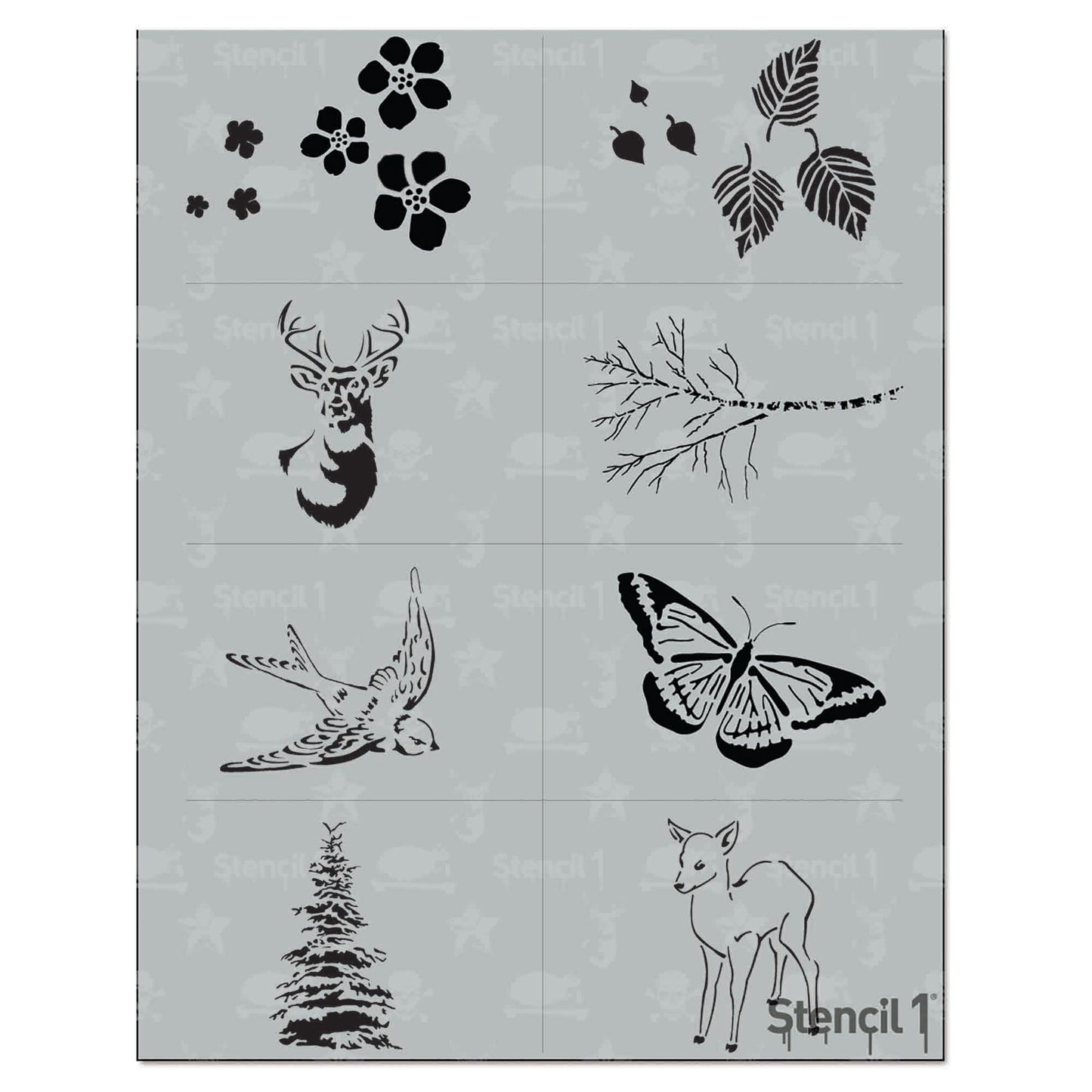 NATURE Stencil 8-pack