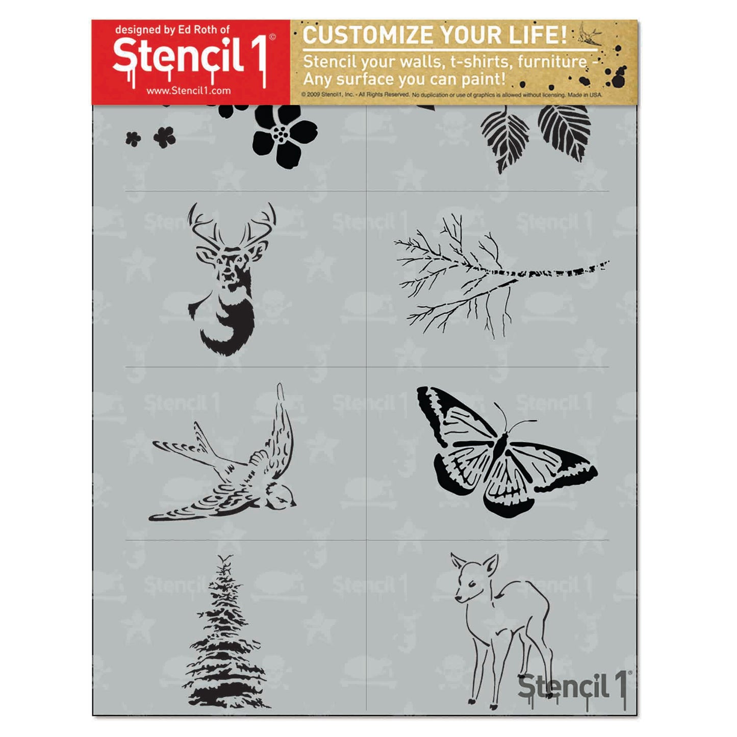 NATURE Stencil 8-pack