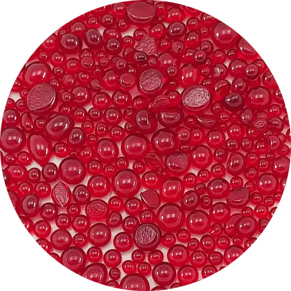 Red Transparent Frit Balls