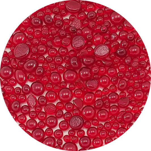 Red Transparent Frit Balls