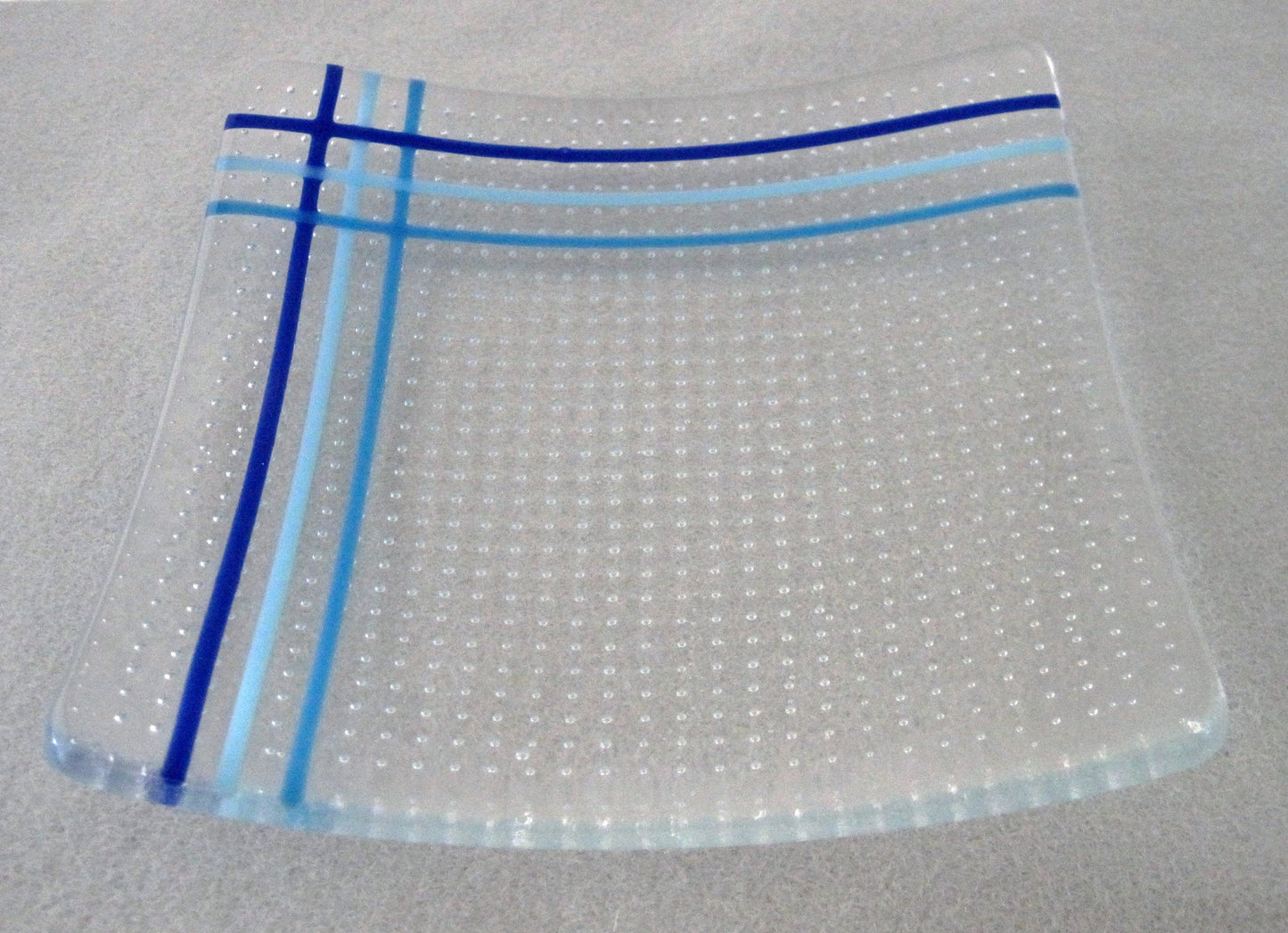 06/01 Fused Glass Controlled Bubble Plate