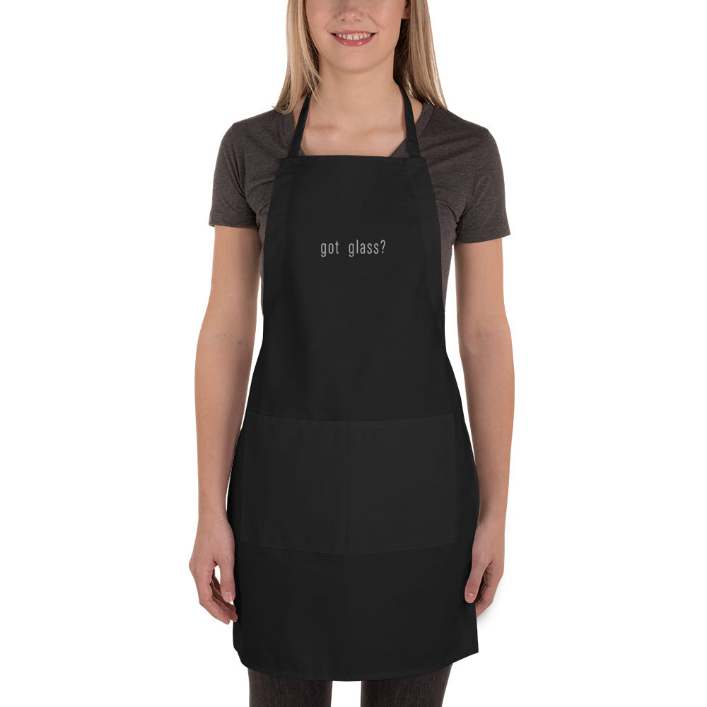 Got Glass? Embroidered Apron