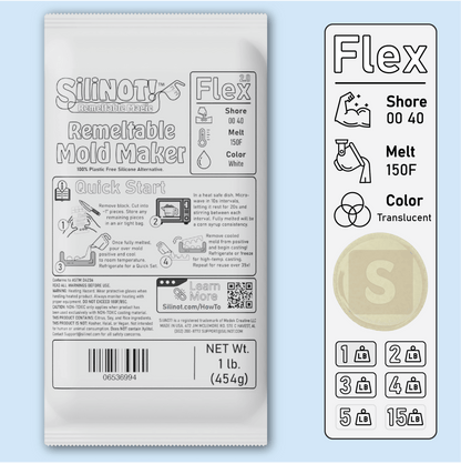 SiliNOT! Flex 2.0 | Remeltable Silicone Free Mold Maker