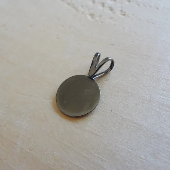 Gunmetal Plated Glue-On Pendant Bail, 12-Pack