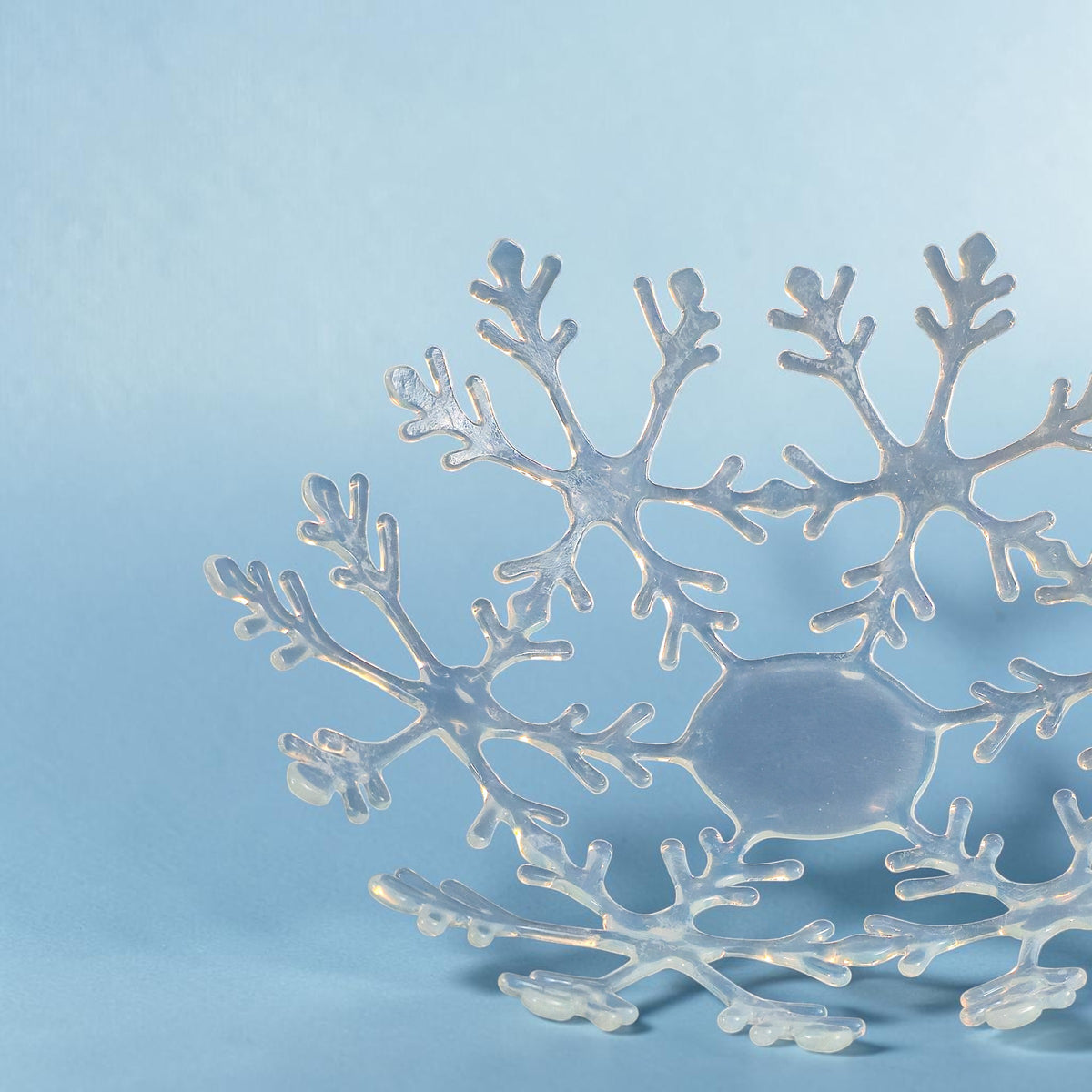 11/04 Snowflake Symphony: Fused Glass Bowl