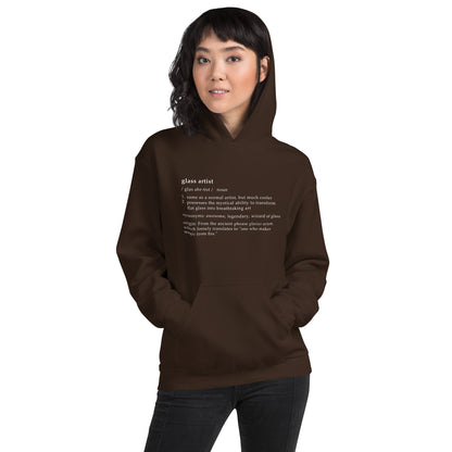 Definition of a Glass Artist Unisex Hoodie