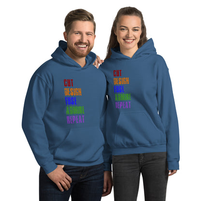 Cut Design Fuse Admire Repeat Unisex Hoodie