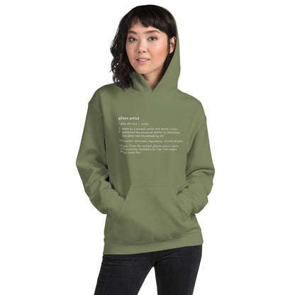 Definition of a Glass Artist Unisex Hoodie