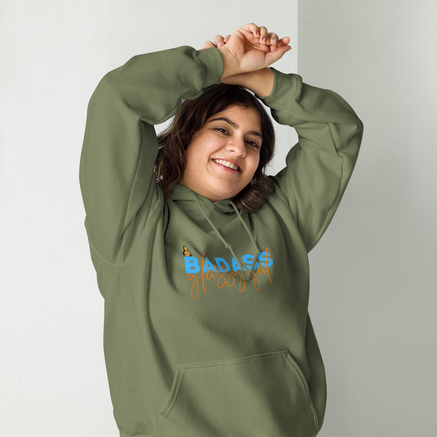 Badass Glassy Gal Unisex Hoodie