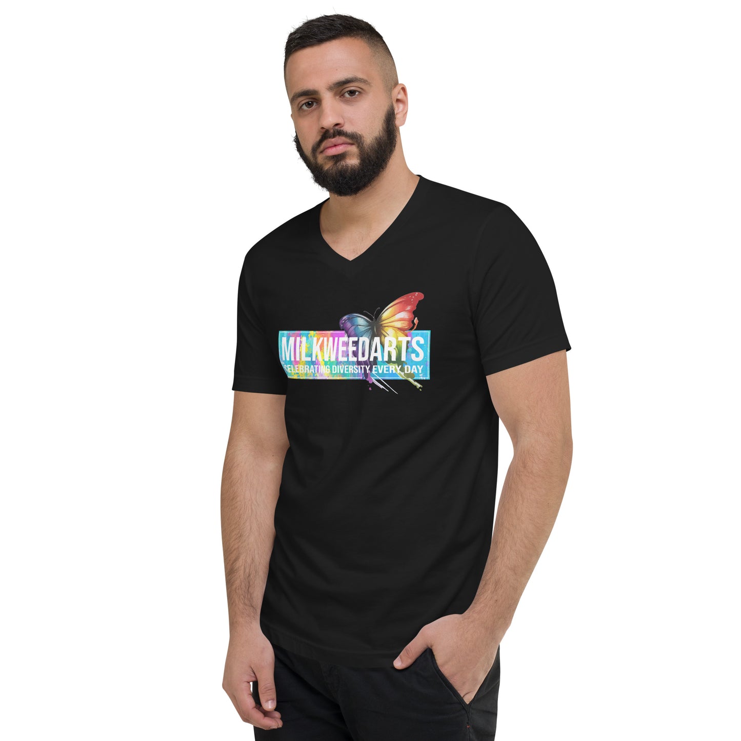 2024 Milkweed Arts Pride Unisex V-Neck