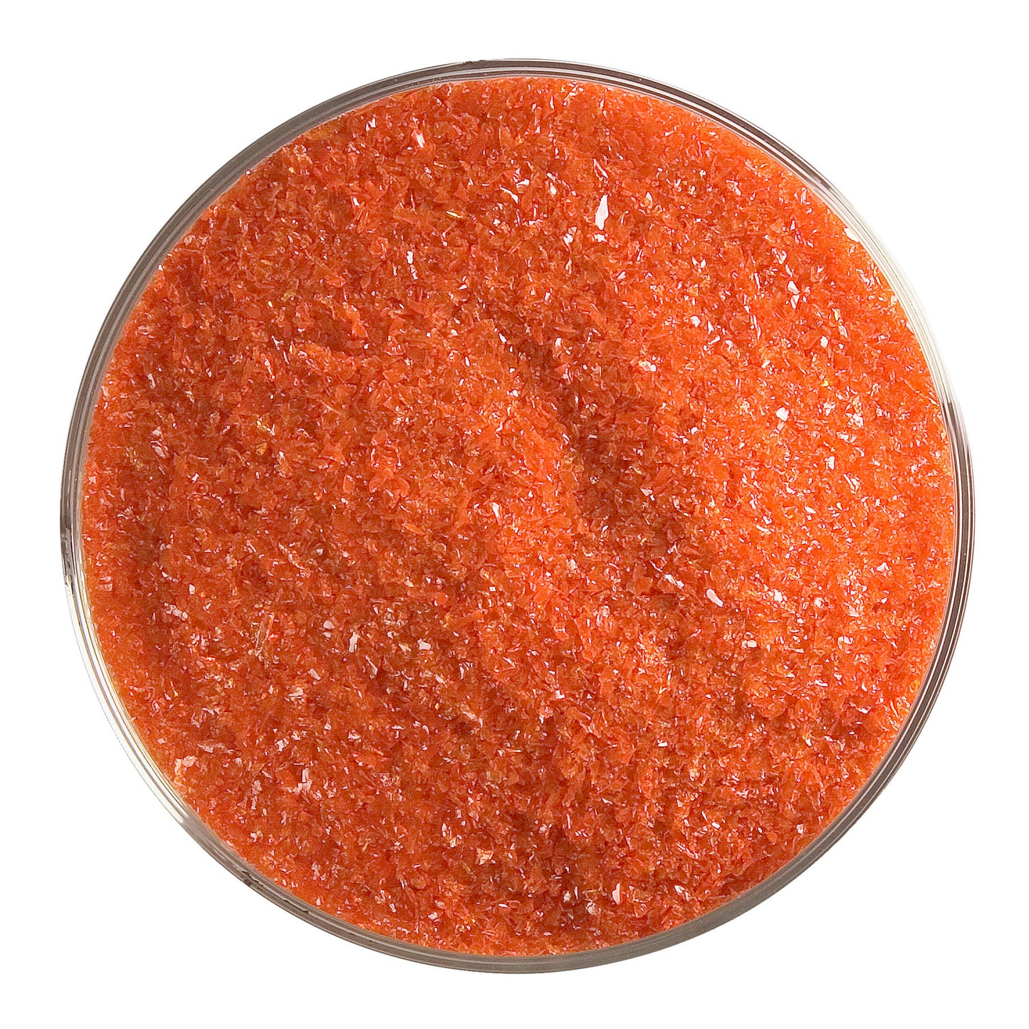 Tomato Red Opal Frit (0024), Fusible, 5 oz. jar