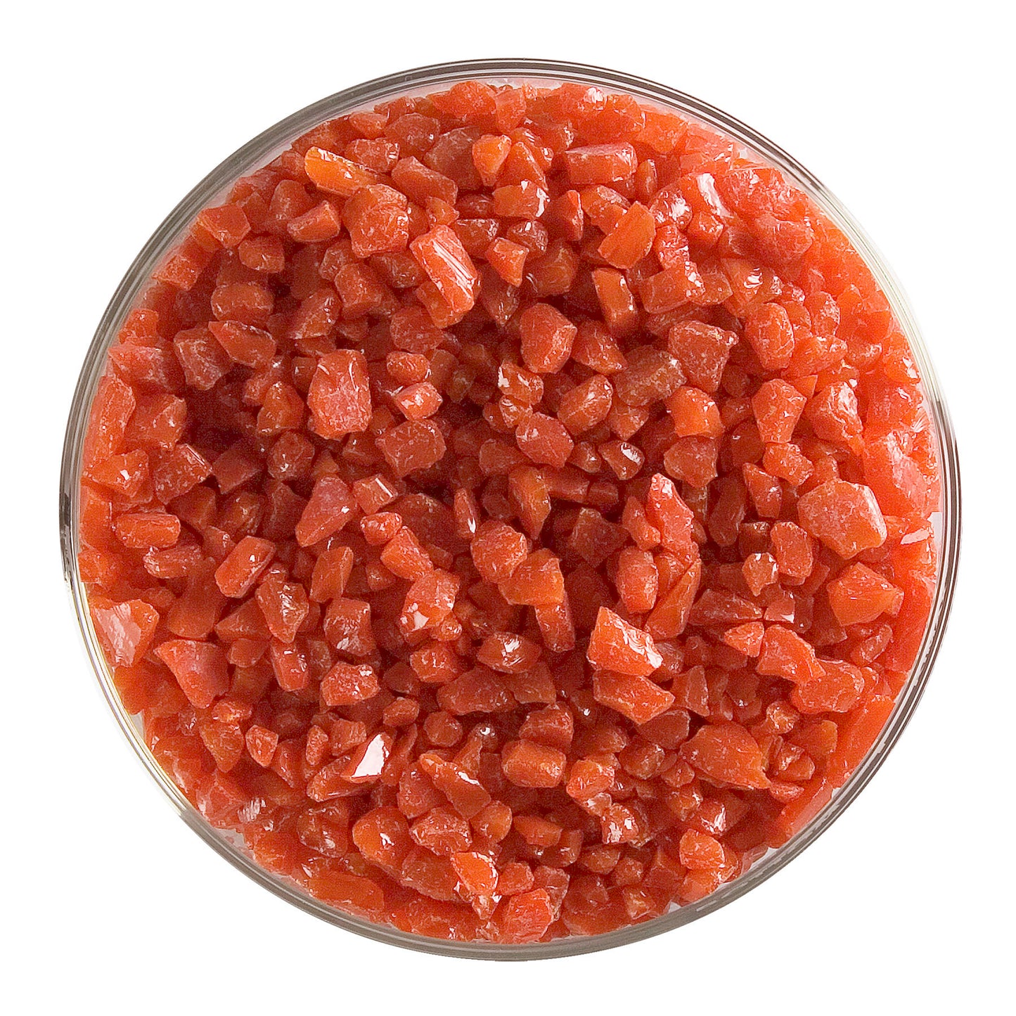 Tomato Red Opal Frit (0024), Fusible, 5 oz. jar
