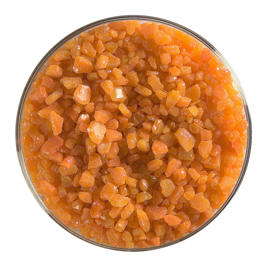 Tangerine Orange Opal Frit (0025), Fusible, 5 oz. jar