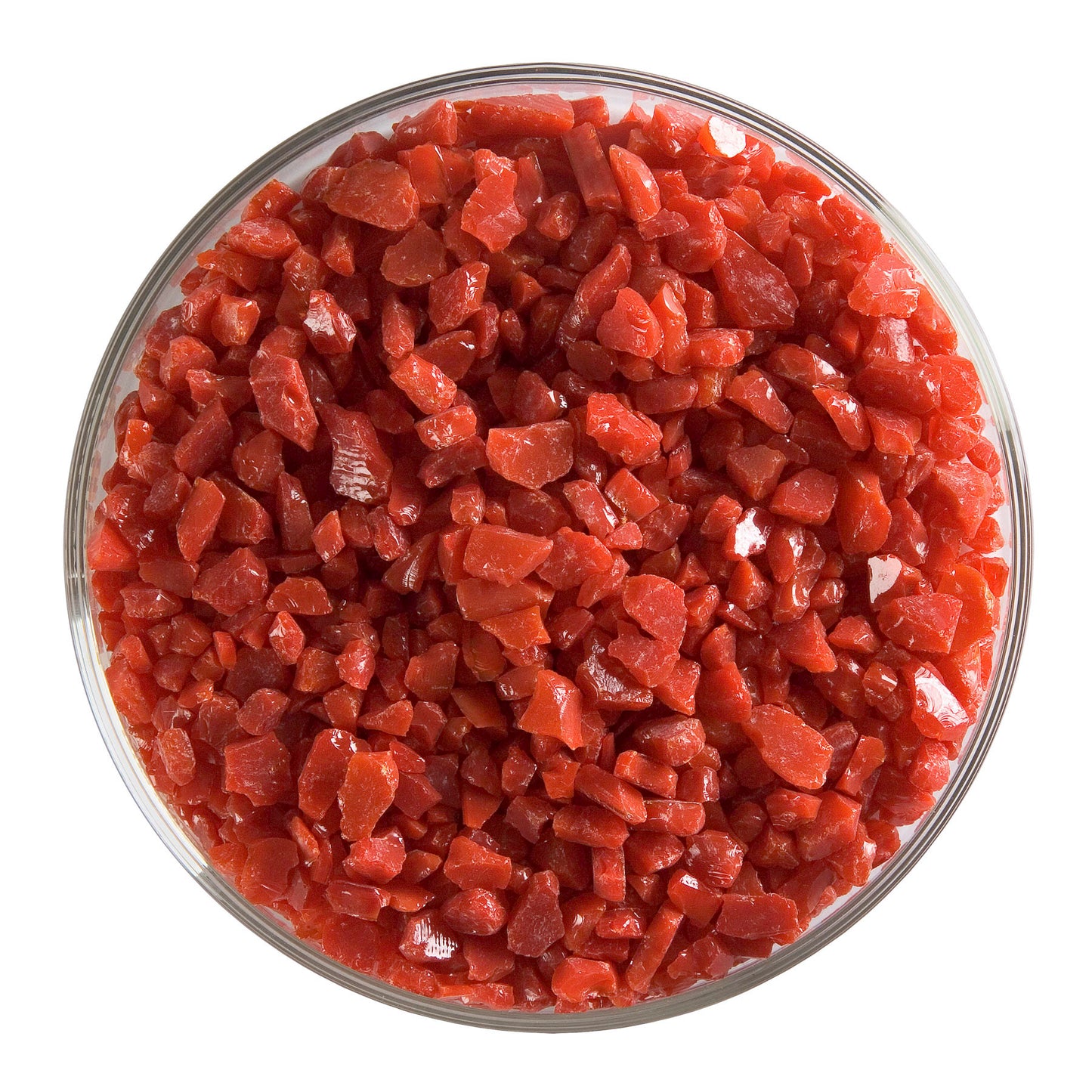 Red Opal Frit (0124), Fusible, 5 oz. jar
