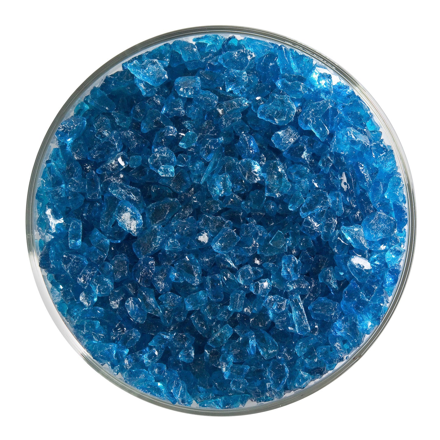 Turquoise Blue Transparent Frit (1116), Fusible, 5 oz. jar