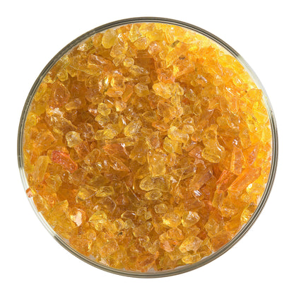 Orange Transparent Frit (1125), Fusible, 5 oz. jar