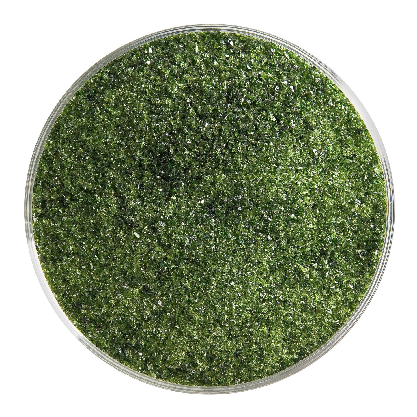 Light Aventurine Green Transparent Frit (1412), Fusible, 5 oz. jar