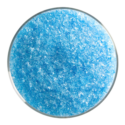 Light Turquoise Blue Transparent Frit (1416), Fusible, 5 oz. jar