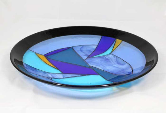 10/19 Fused Glass Circle Plate or Bowl