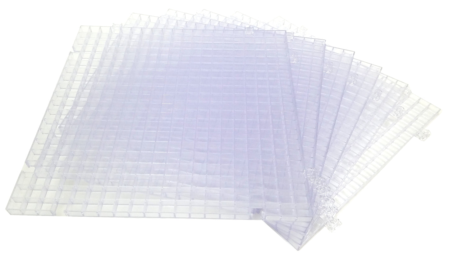 Clear Waffle Grid Surface - 6 Pack