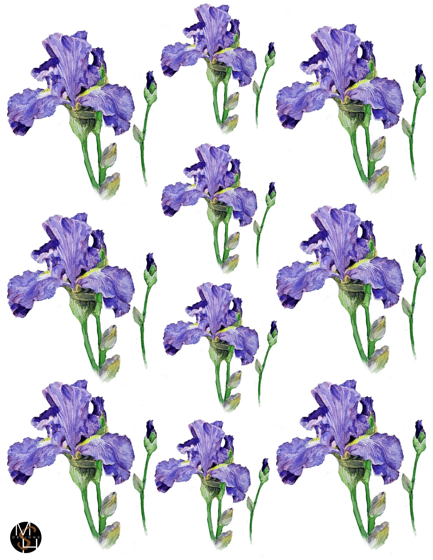 Irises, designed by Mark Hufford